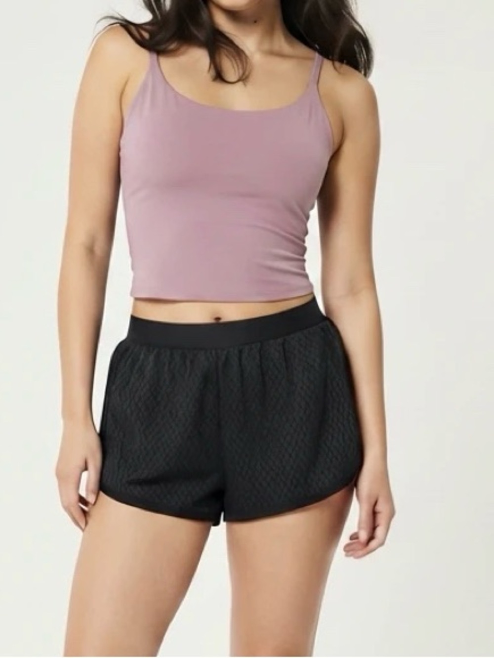 Purple Longline Sports Bra